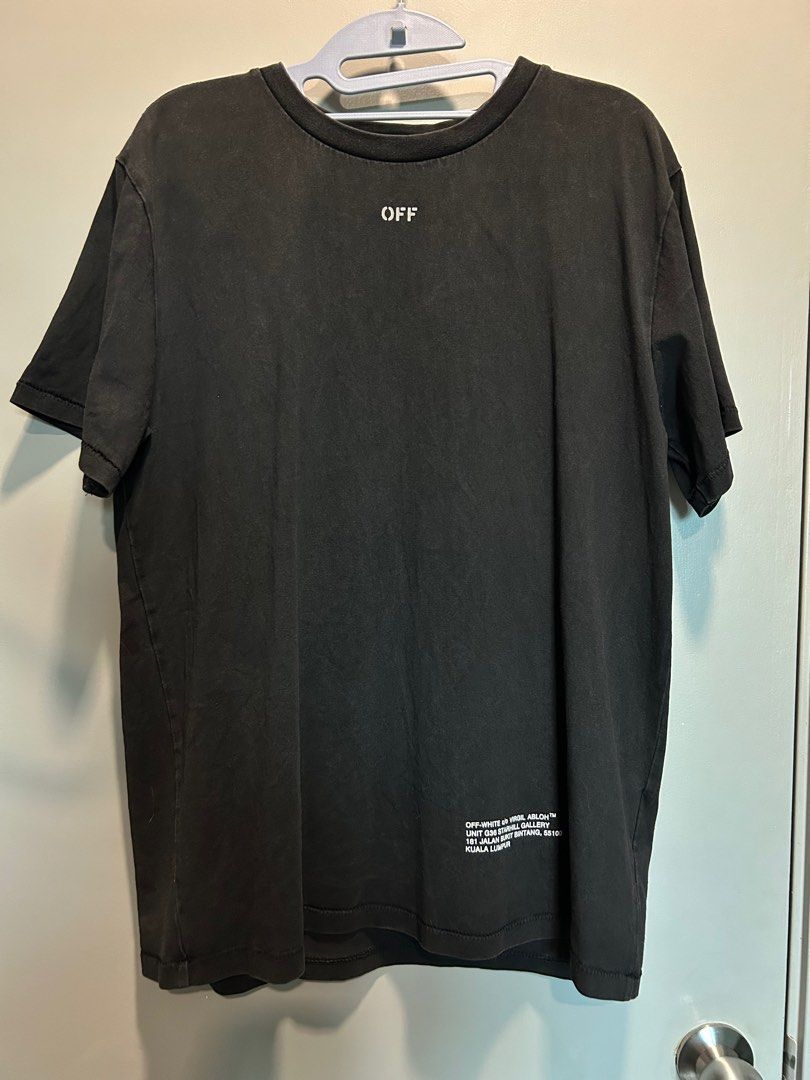 Off White Kuala Lumpur 3M Reflective Tee Men s Fashion Tops