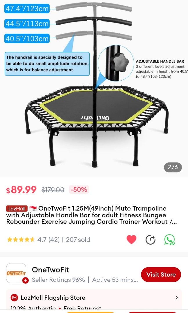 Onetwofit rebounder 2025