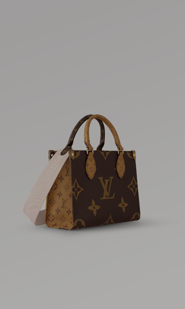 Louis Vuitton Onthego PM crème / white, Luxury, Bags & Wallets on Carousell