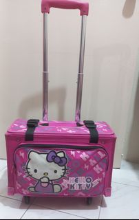 Orig Hello Kitty trolley school bag big