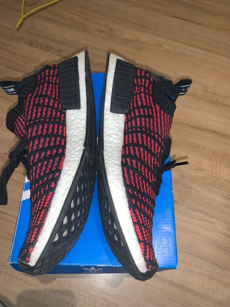 Original Adidas NMD R1 STLT Primeknit Red Solid Men s Fashion