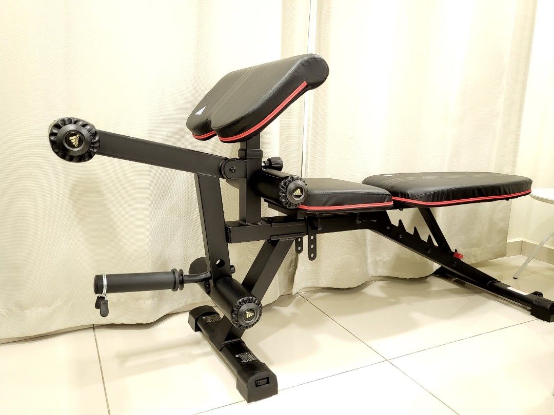 Original adidas workout bench with leg curl sports equipment other