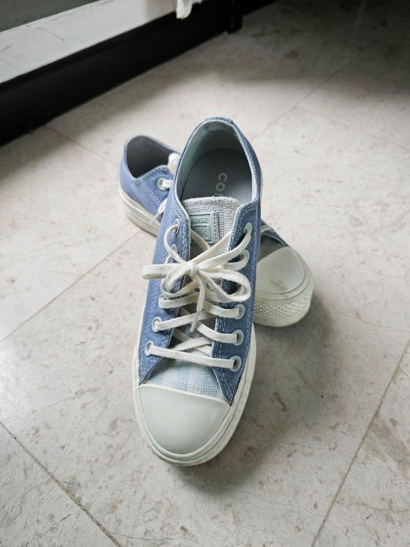 All star wornout denim slip ox best sale
