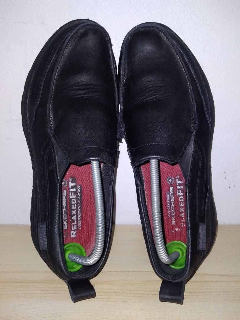 Skechers hotsell work leather