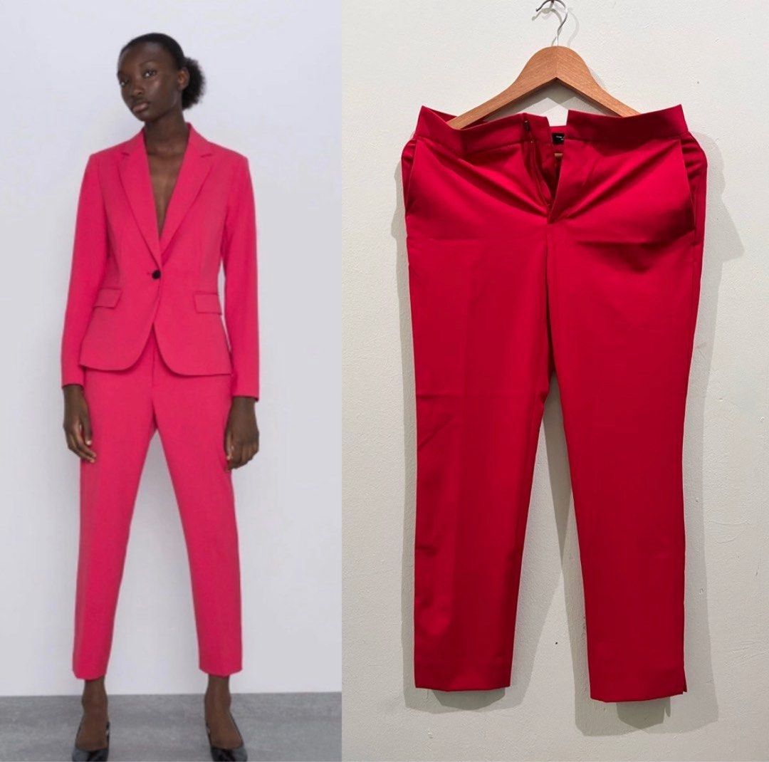 Zara Hot Pink Pants, Women's Fashion, Bottoms, Other Bottoms on