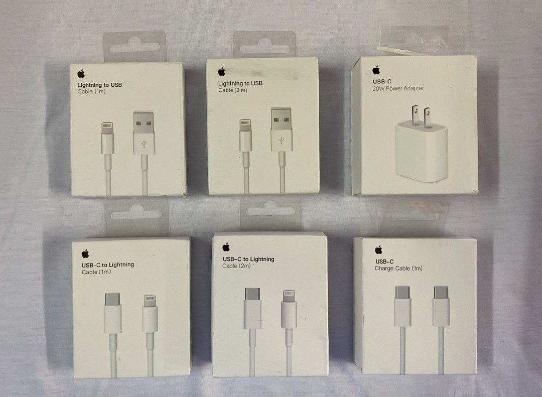 ORIGINAL❗❗❗IPHONE CHARGER 2METER TYPE-C TO LIGHTNING (Category: Cables & Adaptors) located in Manila. Submitted by milasgadgetph (Listing ID 1249993143, Image 1). Description: Original iPhone charger☑️ BRADNEW AND SEALED PRICE LIST 📃🛒 Set iPhone charger 20W & 1M type c to Lightning-700 ADAPTER (20W) - 550 CABLE (1M) TYPE-C TO LIGHTNING -450 CABLE (2M) TYPE-C TO LIGHTNING-550 CABLE (2M) USB TO LIGHTNING - 550 CABLE (1M) USB TO LIGHTNING - 450 EA