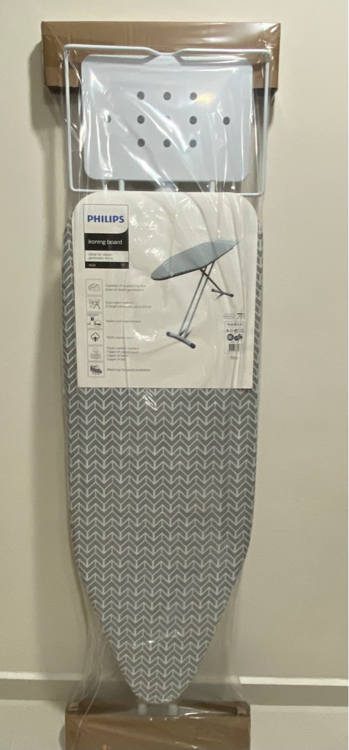 Asse Da Stiro Philips GC221/98 Bianco - Rivestimento Multistrato Cotone, Piedini Antiscivolo, Sicurezza Trasporto, Superficie Scorrevole