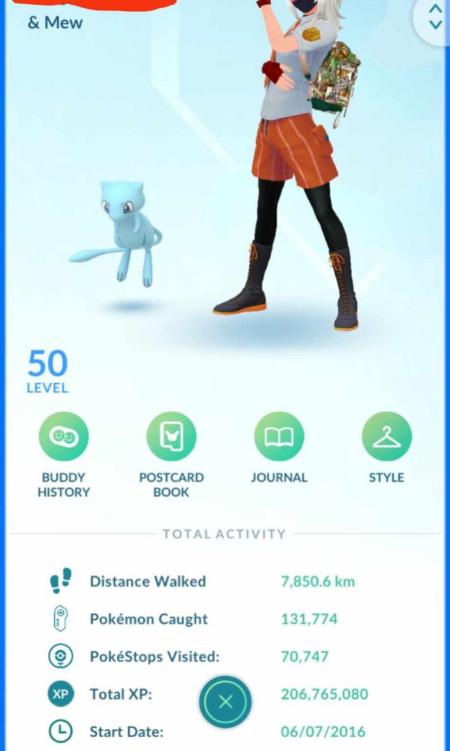 ELITE 2016 Pokémon Go Account. Level 50. 507 Hundos. 131 Shundos