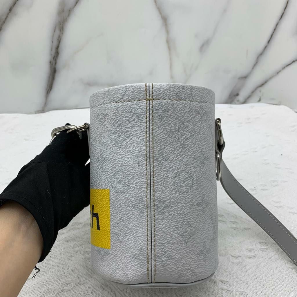 Pre-order] LV Monogram Chalk Nano Bucket Bag (Grey / Silver
