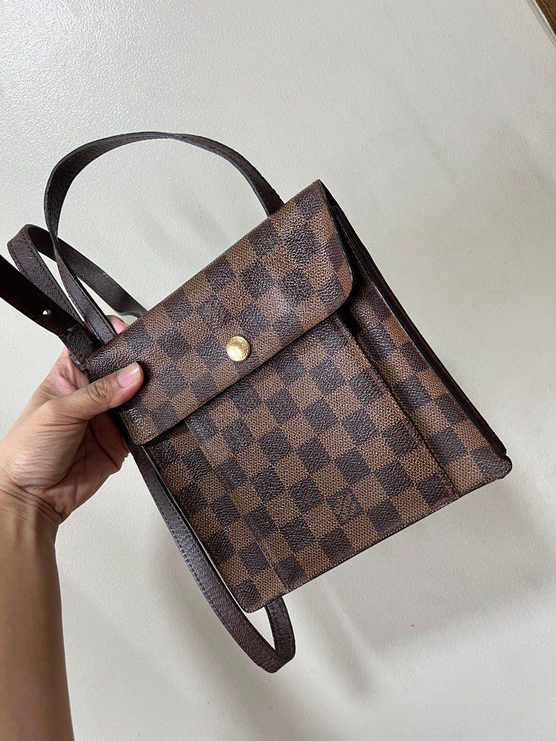 Authenticated Used Louis Vuitton Bag Pimlico Ebene Brown Pochette