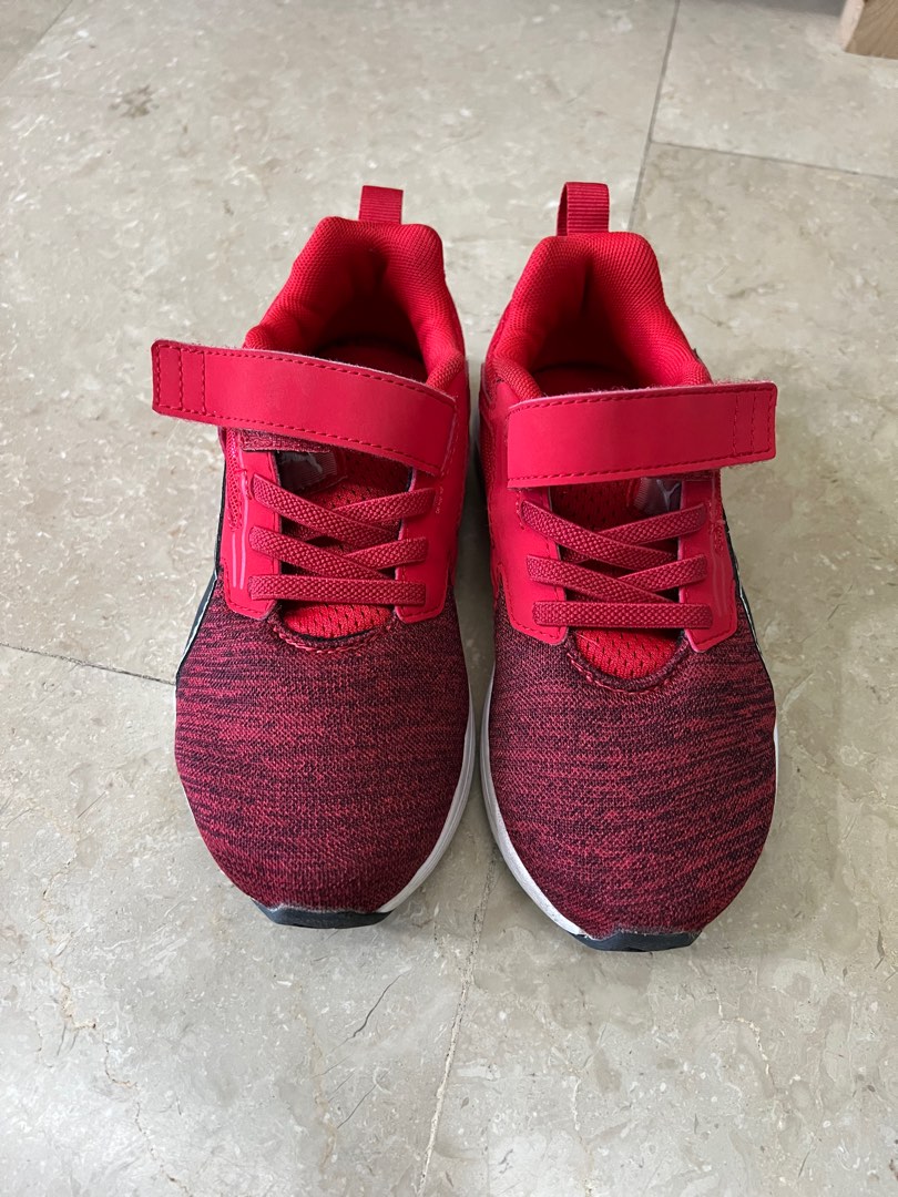Puma red black shoes online
