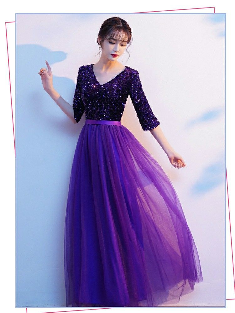 Long dress shop for chubby