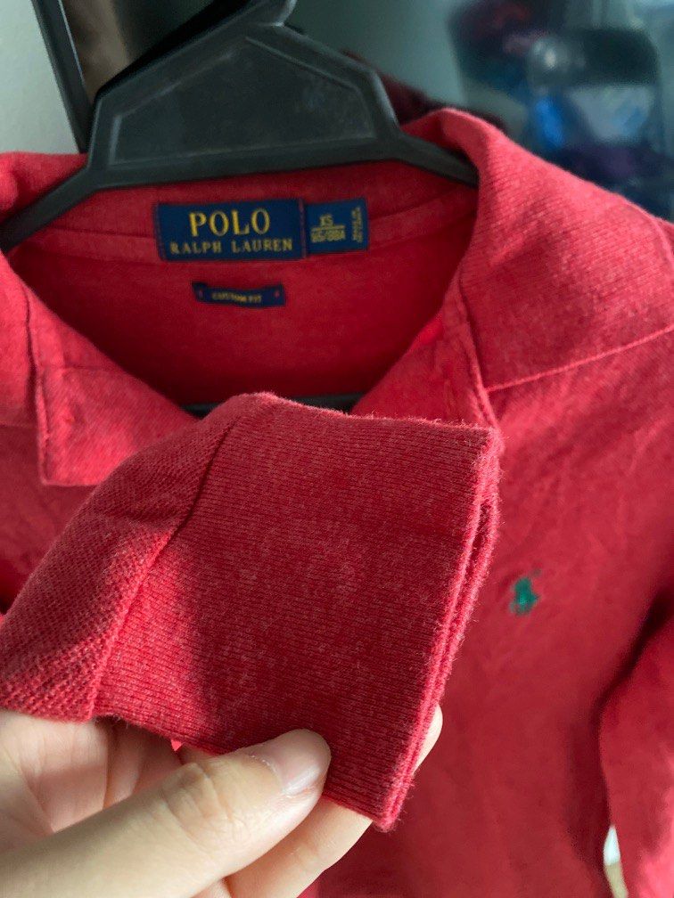 Ralph Lauren Polo Red custom fit sweater Men s Fashion Tops