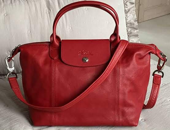 Longchamp cuir red online