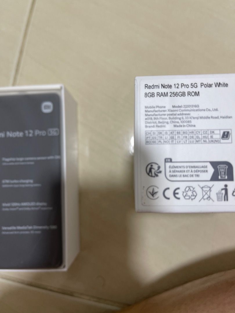 Xiaomi Redmi Note 12 Pro 5G Polar White, 8GB RAM 256GB ROM