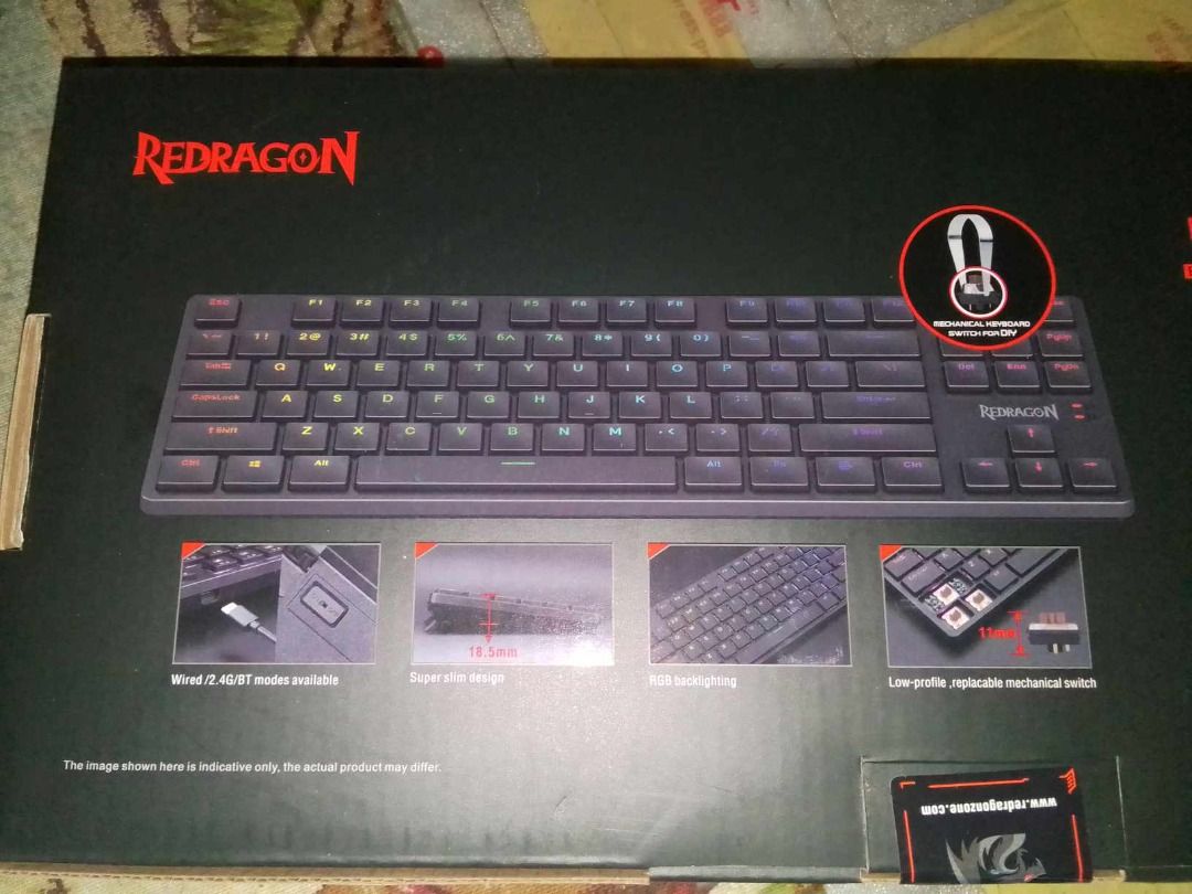 Redragon K539 Anubis 80% Wireless RGB Mechanical Keyboard 5 0 Bluetooth ...