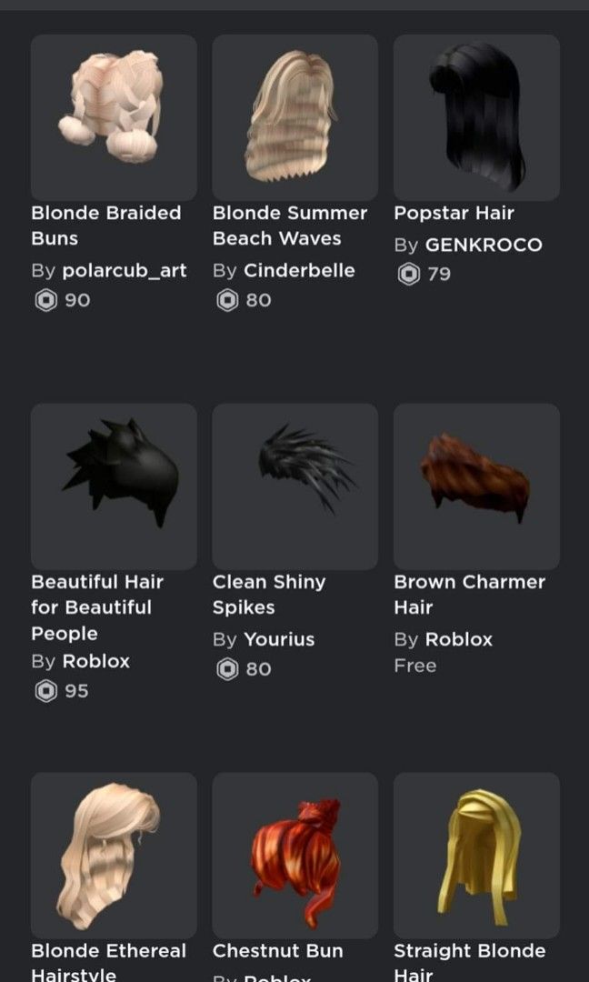 Material Girl Blonde Hair - Roblox