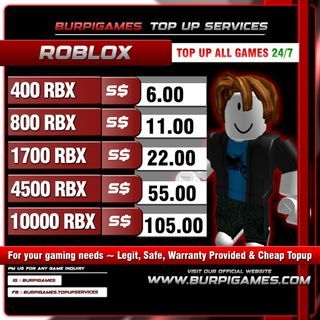 Roblox 1700 Robux Top Up, Video Gaming, Gaming Accessories, Game