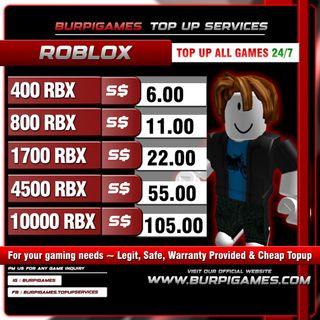❗️🪦(NOT SELLING) Roblox Robux (R$), Video Gaming, Gaming Accessories, Game  Gift Cards & Accounts on Carousell