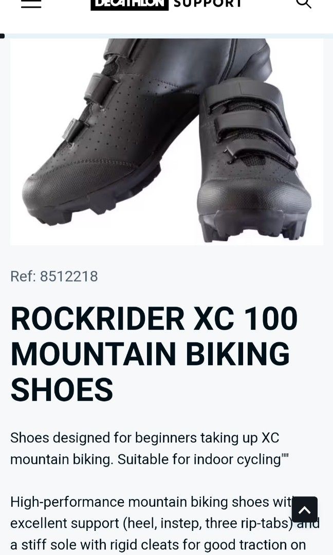 Rockrider BTWIN Mountain Bike Shoes MTB XC 100 Sports Equipment
