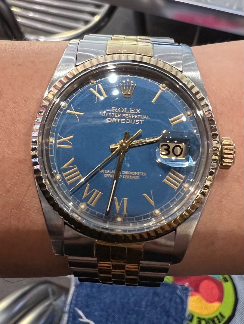 Rolex 16013 hotsell blue dial