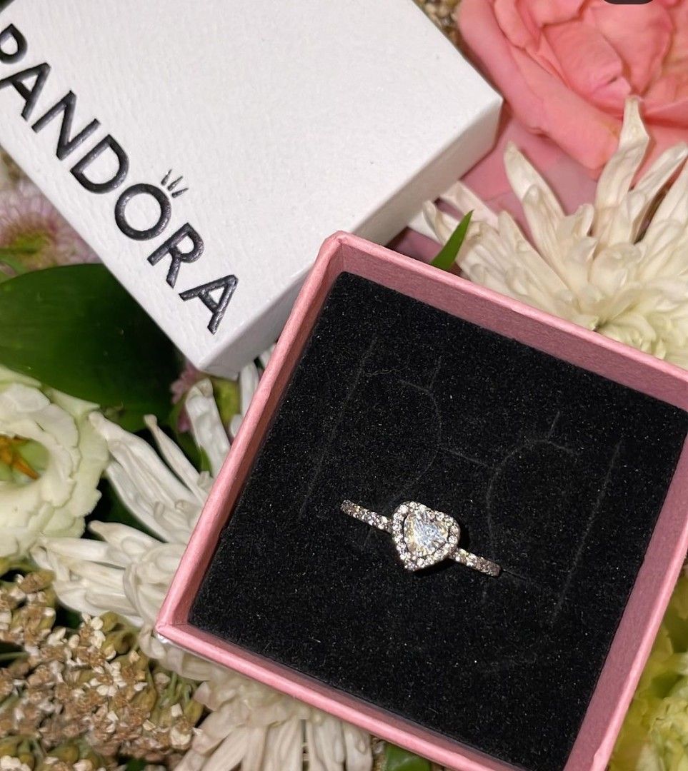 SALE PANDORA BEST SELLER ELEVATED HEART RING Women s Fashion Jewelry Organizers Rings on Carousell