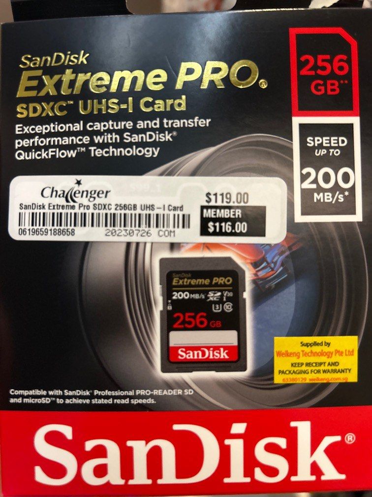 SanDisk Extreme Pro SDXC UHS-I, Mobile Phones & Gadgets, Mobile ...