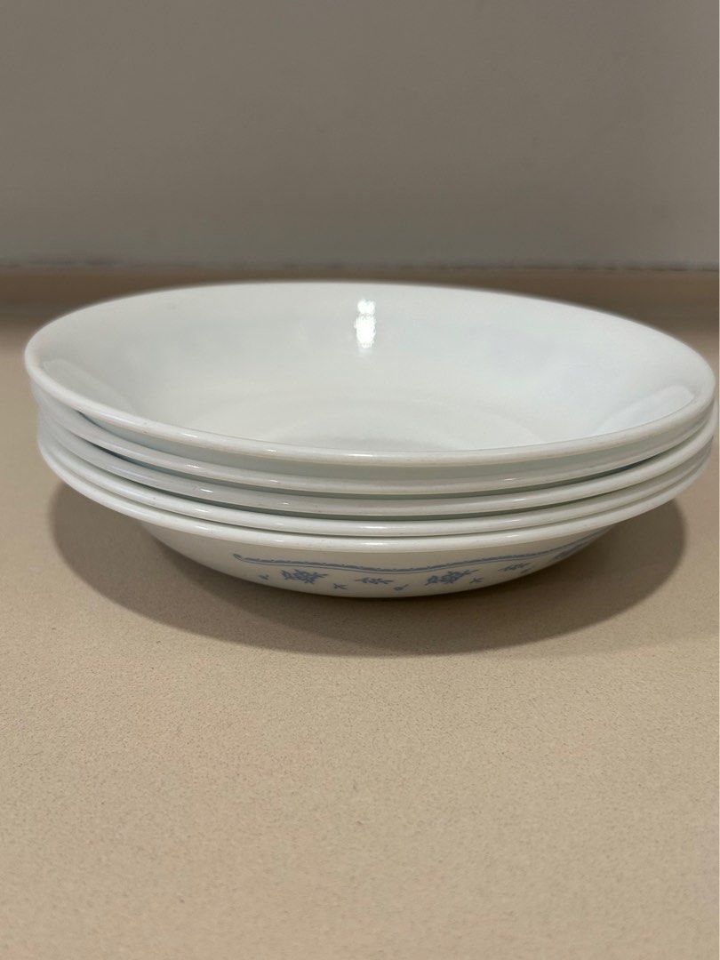 Set of 5 Corelle round plates, Furniture & Home Living, Kitchenware ...
