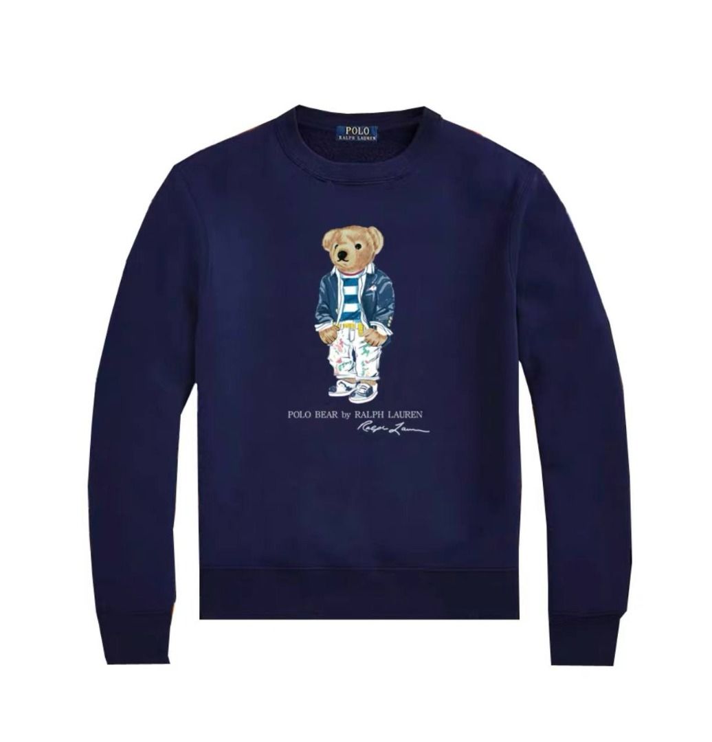 Genuine Polo Ralph Lauren Womens New Orleans Polo Bear Sweater - Beige 