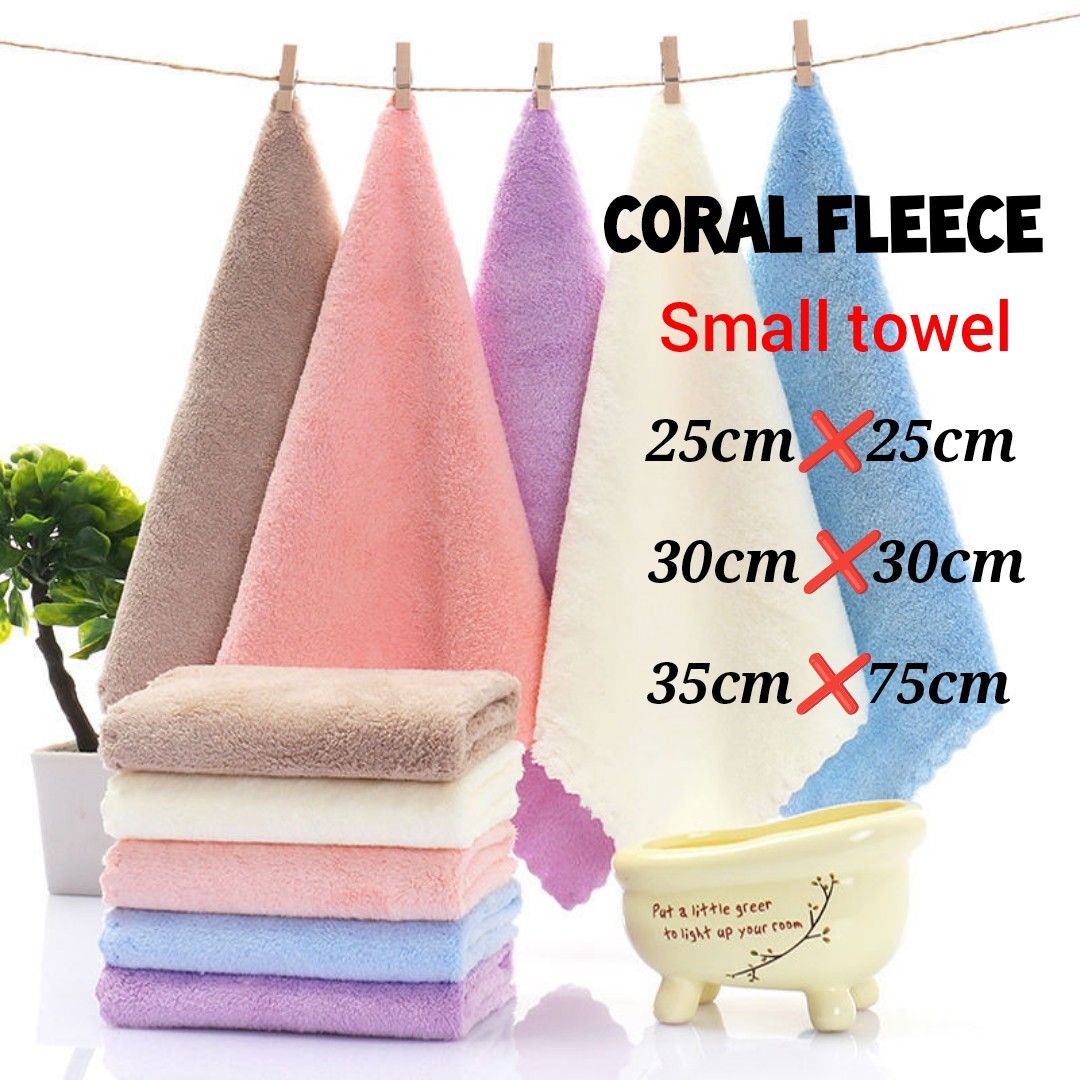 Coral fleece 2025 towel