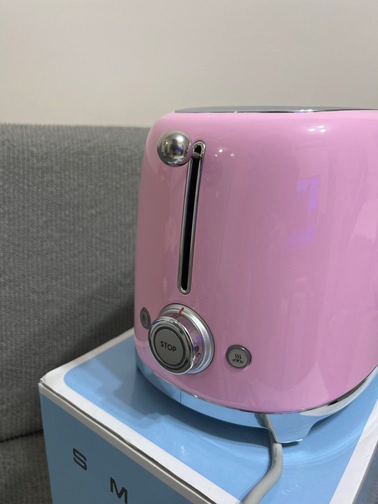 SMEG TSF02 4-Slice Toaster - Pink