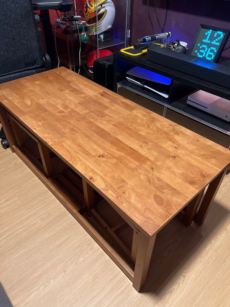 Solid Wood Picket & Rail Coffee Table, Furniture & Home Living ...