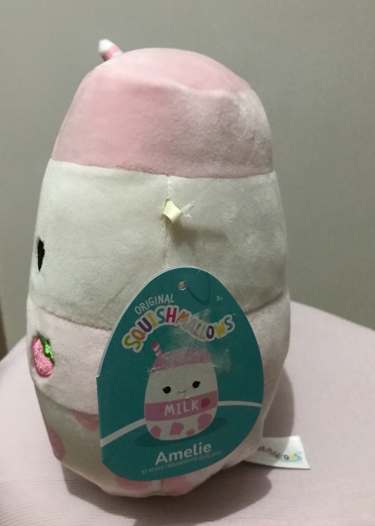 Squishmallows Amelie the Strawberry Milk 7.5