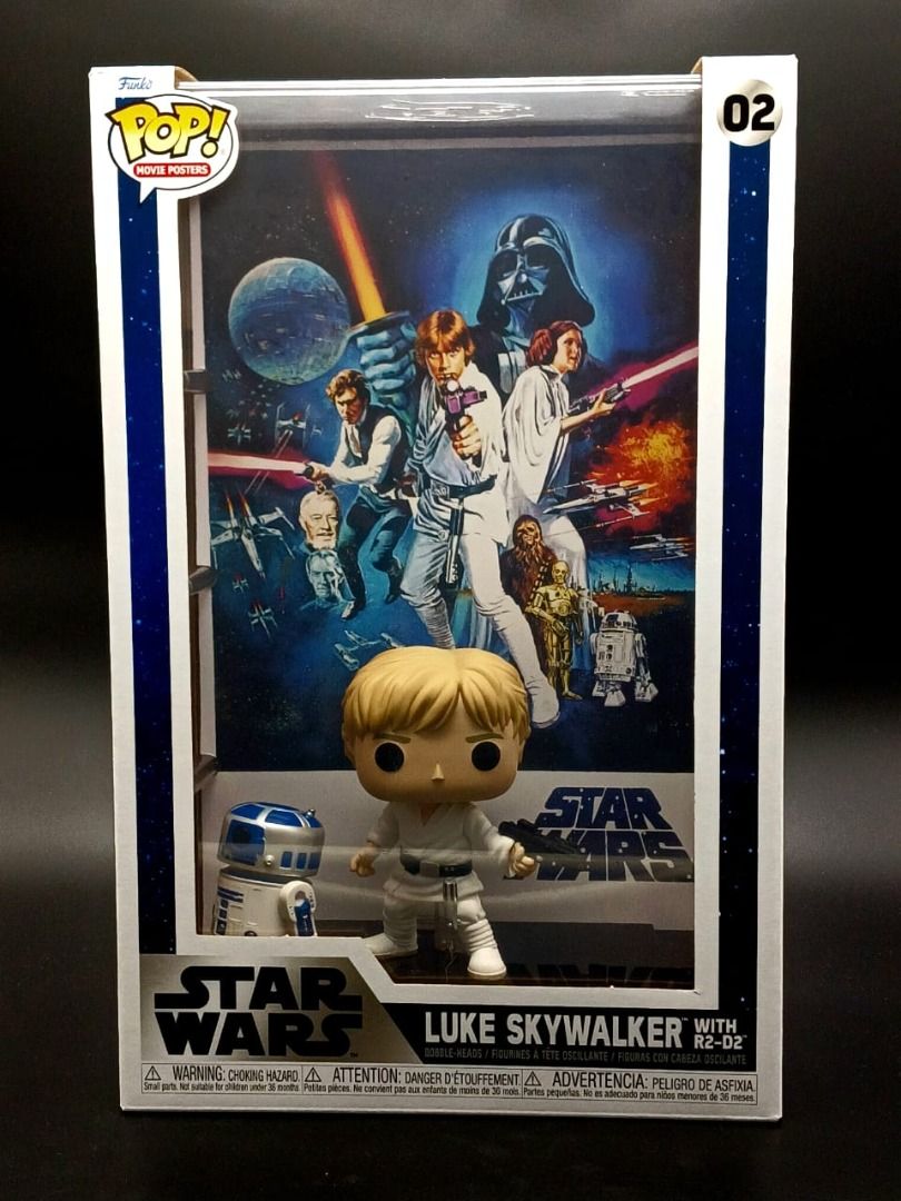 Pop! Movie Posters Luke Skywalker with R2-D2