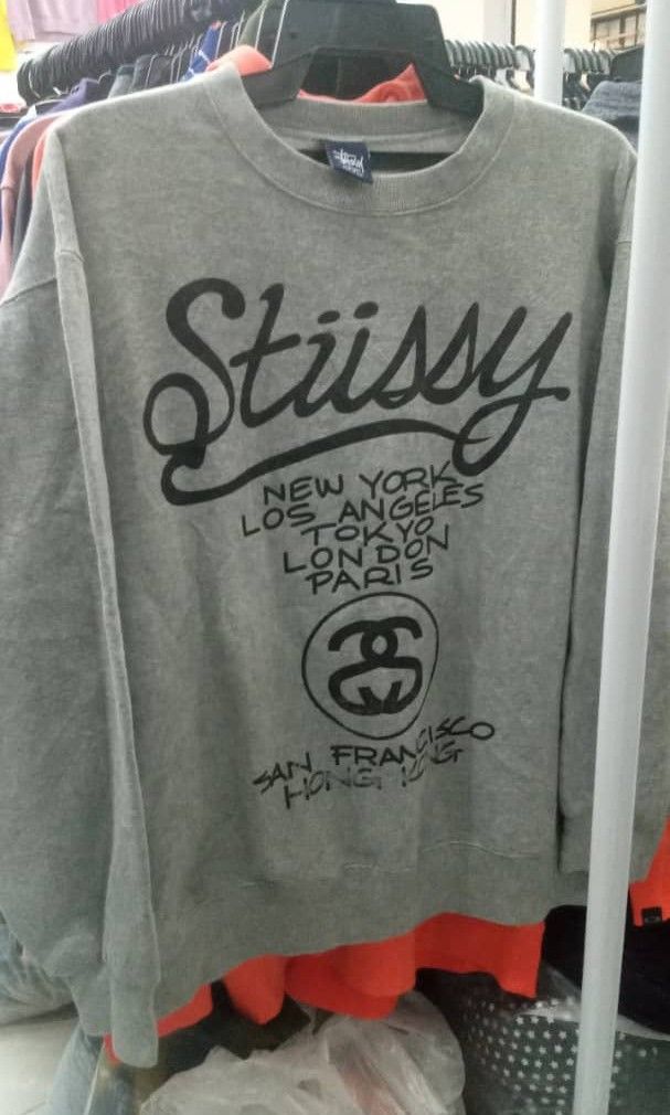 Stussy Vintage Sweatshirt, Men's Fashion, Activewear on Carousell
