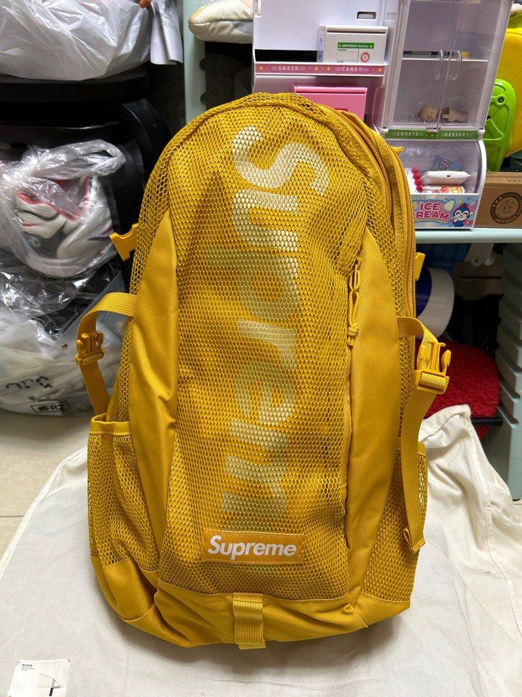 SS20 Supreme gold backpack Cordura yellow