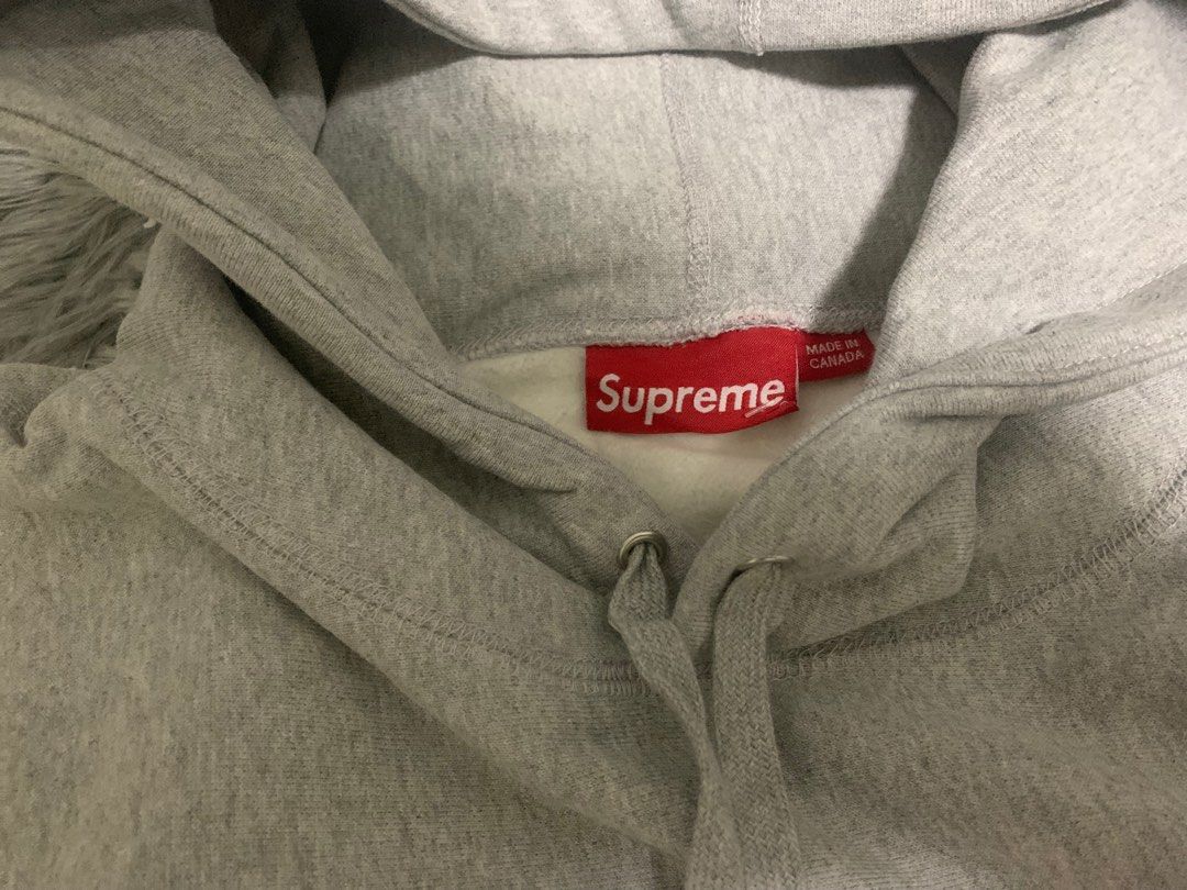 Supreme Box Logo Crewneck (Blue) Heavyweight crossgrain brushed-back fleece  with embroidered logo on chest.