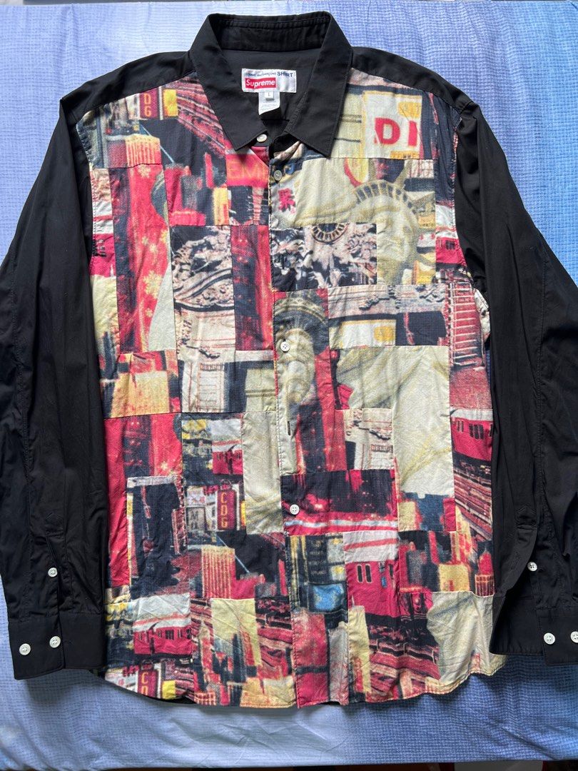 ❗️Crossover❗️Supreme x CDG Comme des Garcons Patchwork Button