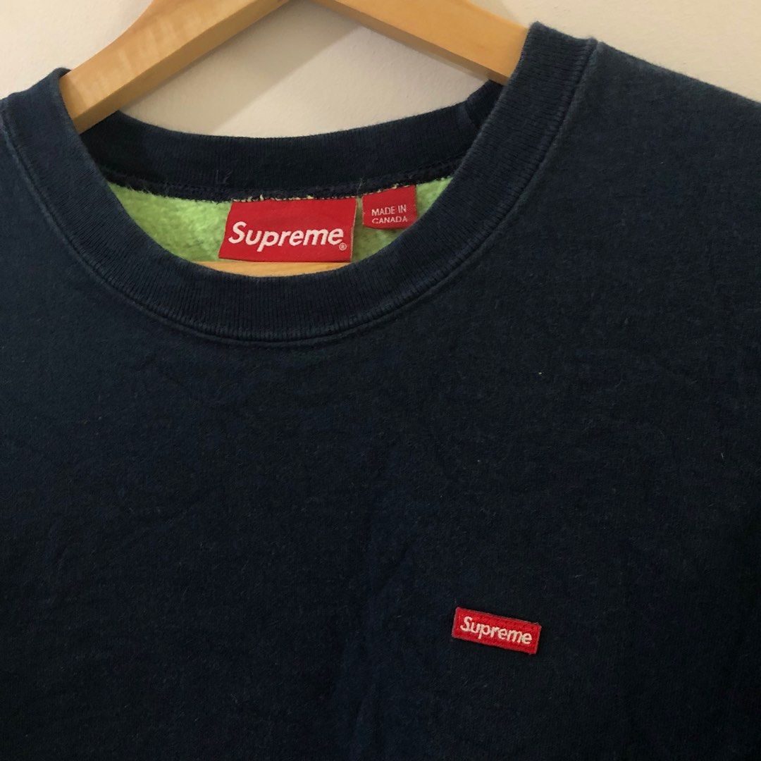 Supreme Contrast Crewneck Legit Men s Fashion Coats Jackets and