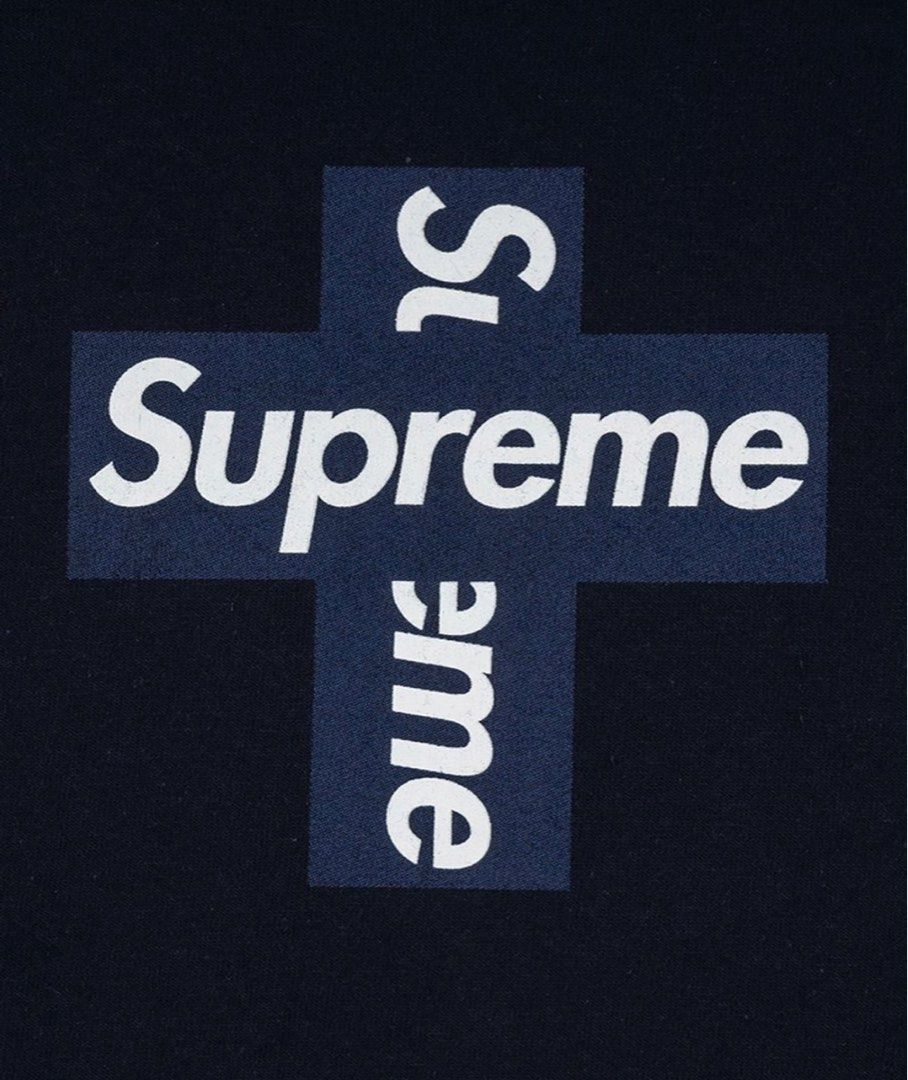 SALE] Supreme Cross Box Logo Tee, Men's Fashion, Tops & Sets