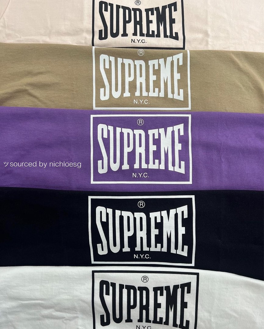 SUPREME WARM UP TEE, Men's Fashion, Tops & Sets, Tshirts & Polo