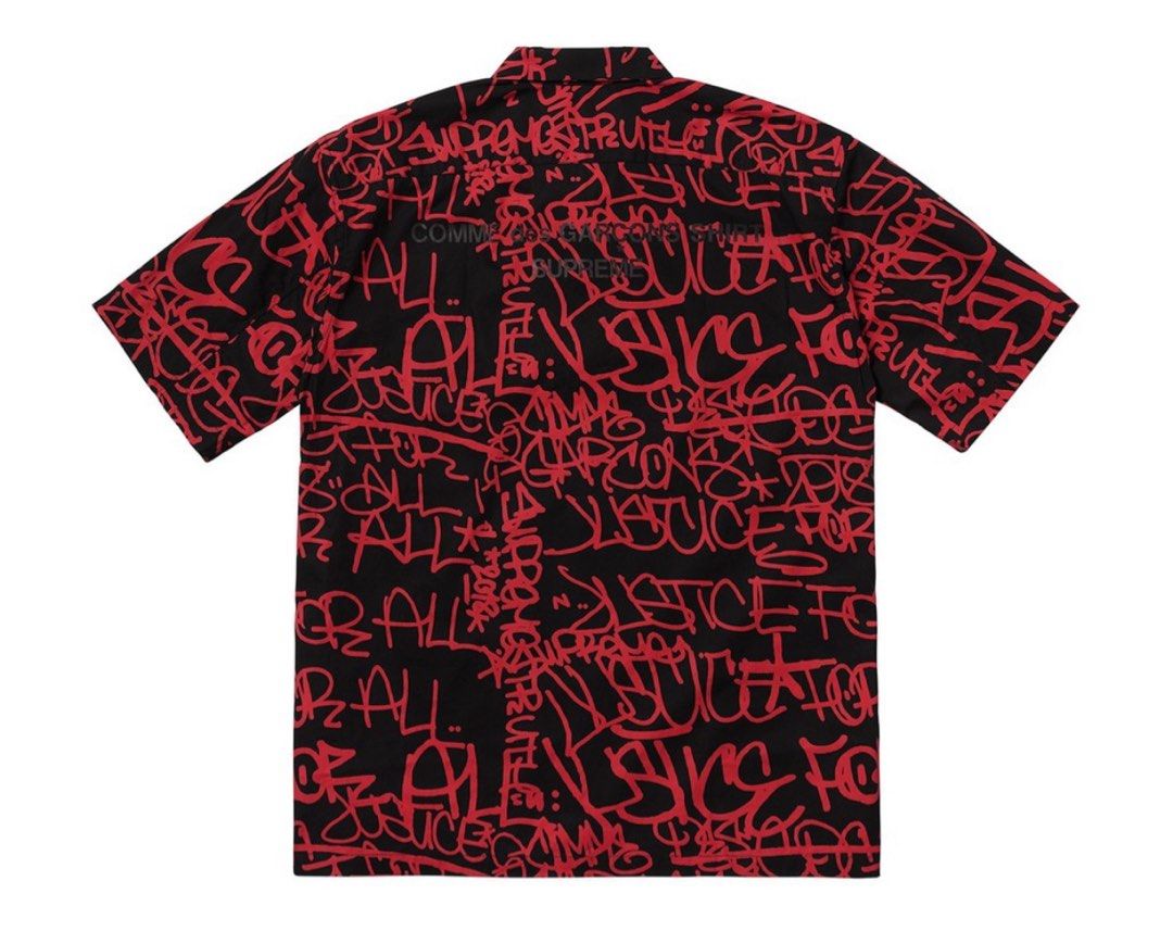 Supreme x CDG Comme des Garcons graphic shirt, 男裝, 上身及套裝, T