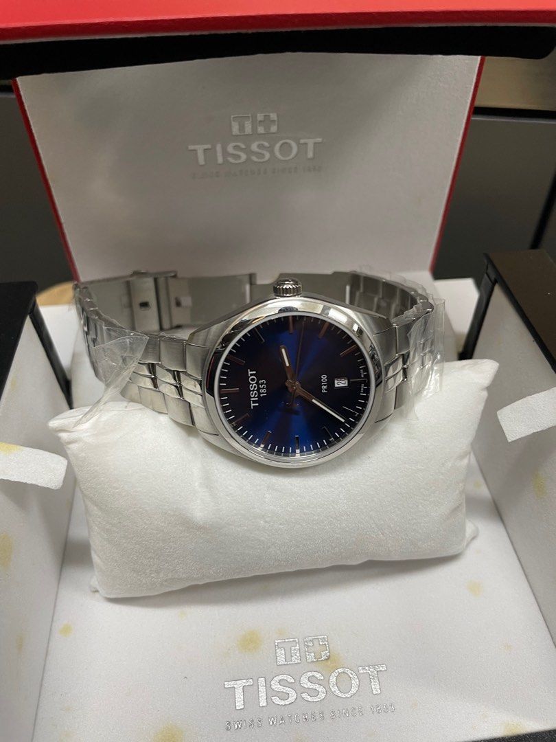 Tissot 39mm Blue Dial Quartz Watch T101410A Men s Fashion