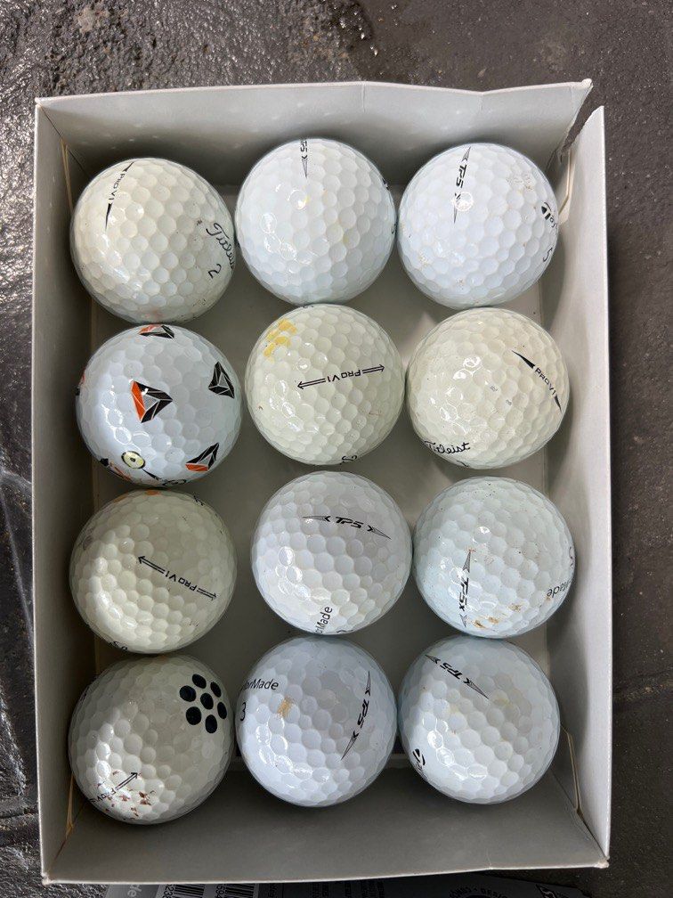 Titleist Pro V1  Taylormade TP5 mix 12pcs, Sports Equipment, Sports   Games, Golf on Carousell