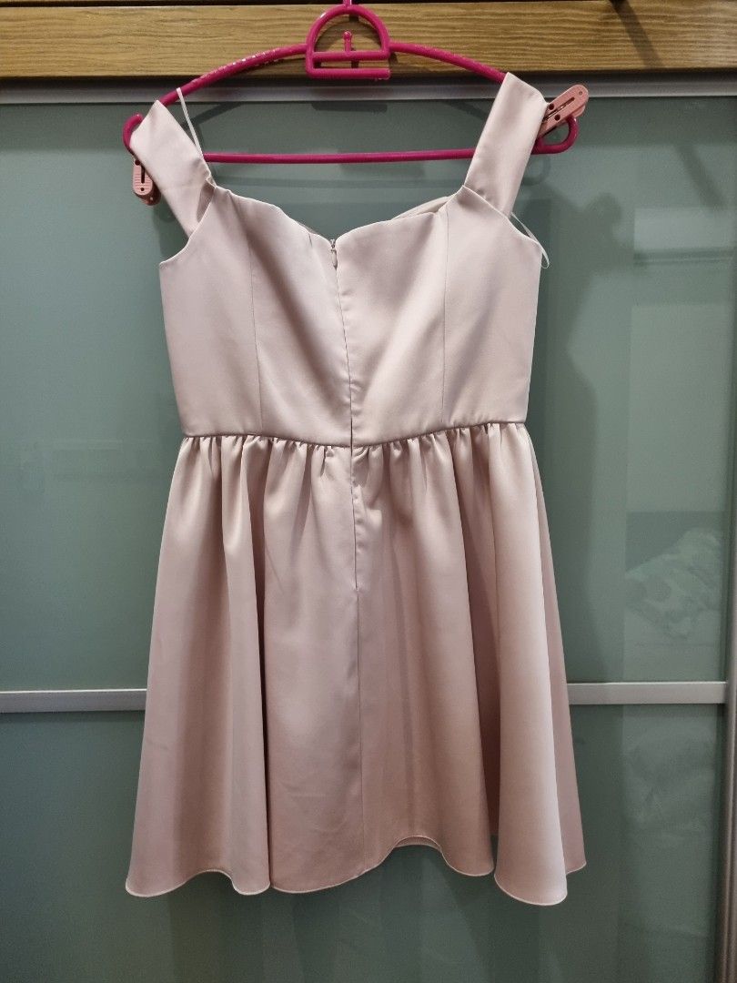 Topshop pink 2025 leather dress