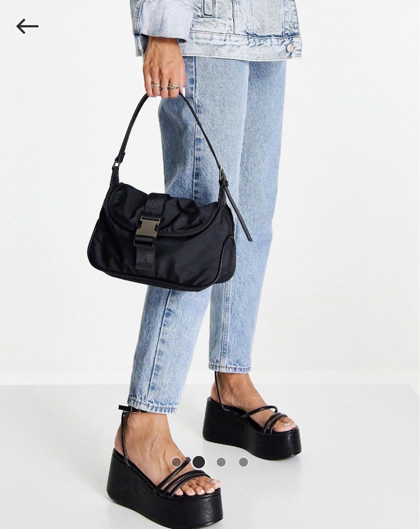 Topshop nylon shoulder bag online