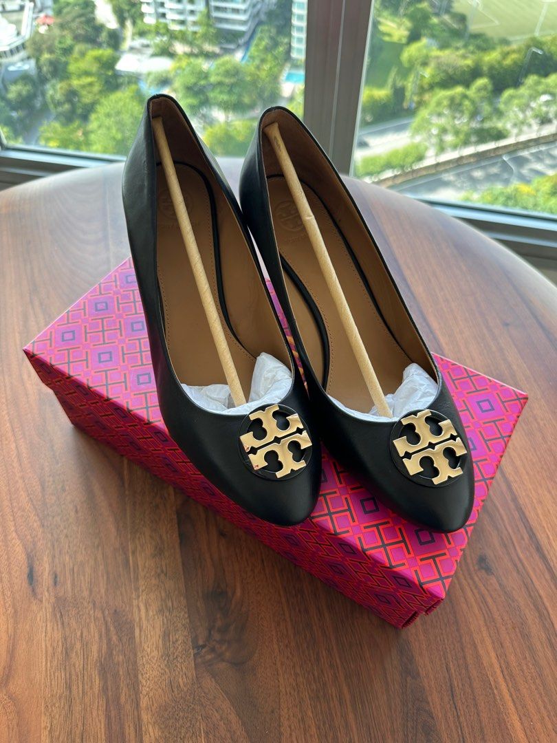 Tory burch leather wedges outlet