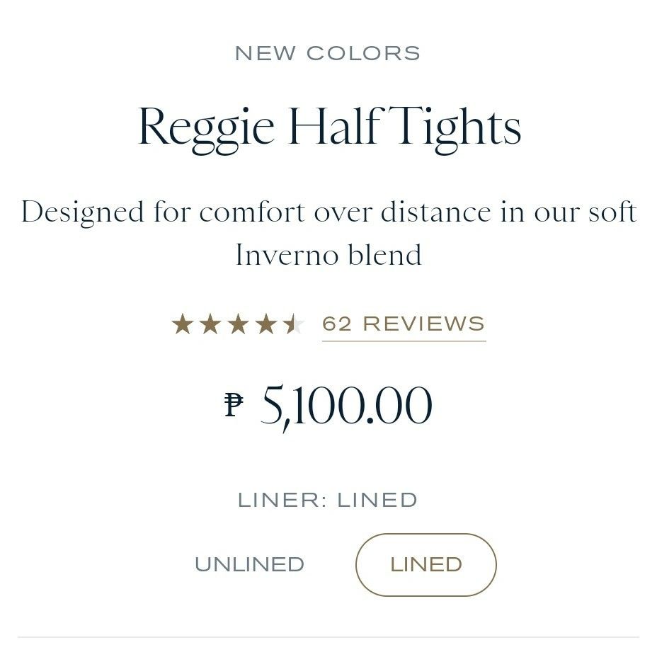 Men's Reggie Half Tights - Lined