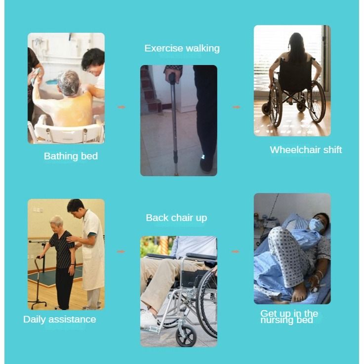 Ambulation with gait belt top
