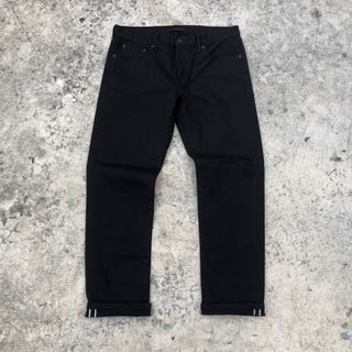 Uniqlo Jeans Selvedge Black Second Original